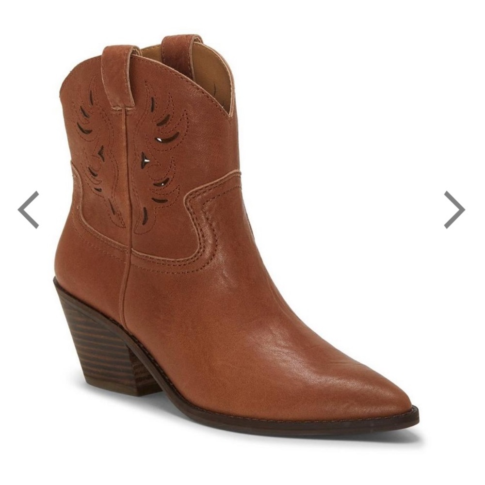 Lucky Talouse Western Leather Bootie